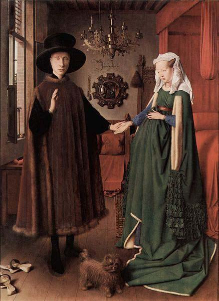 Jan Van Eyck The Arnolfini Portrait France oil painting art